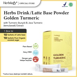 Herbilogy Golden Latte - Herbs (non coffee) latte base 10 sachet